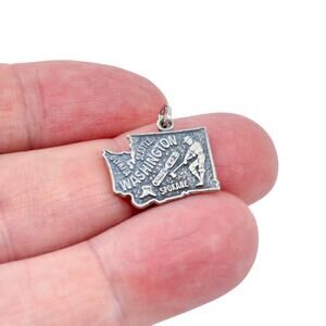 Beau Sterling Silver 925 Washington State Charm